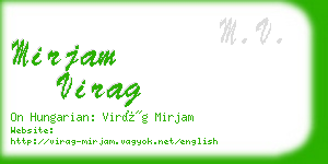 mirjam virag business card